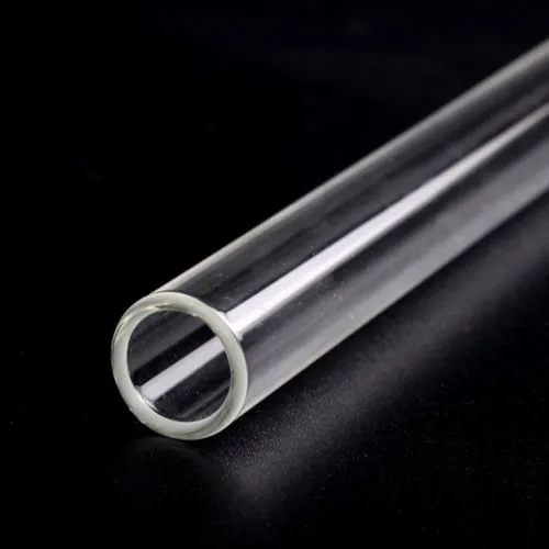 Reusable Straw Sturdy Bent Straight Drinks Straw Clear Glass Drinking Straws