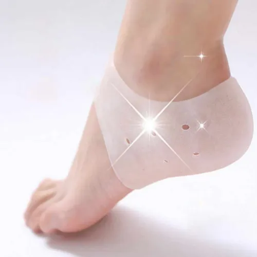 Silicone Heel Protectors Breathable Moisturizing Sleeve Heel Cups