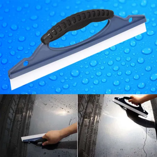 Silicone Car Window Water Wiper with Handle Soft Windshield Cleaning Tools