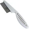 Pet Flea Comb, Stainless Steel Pin Plastic Handle Pet Grooming Comb