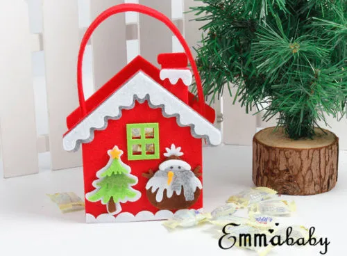 Christmas Snacks Shoulder Bag, Theme Pattern Candy Pouch Pack