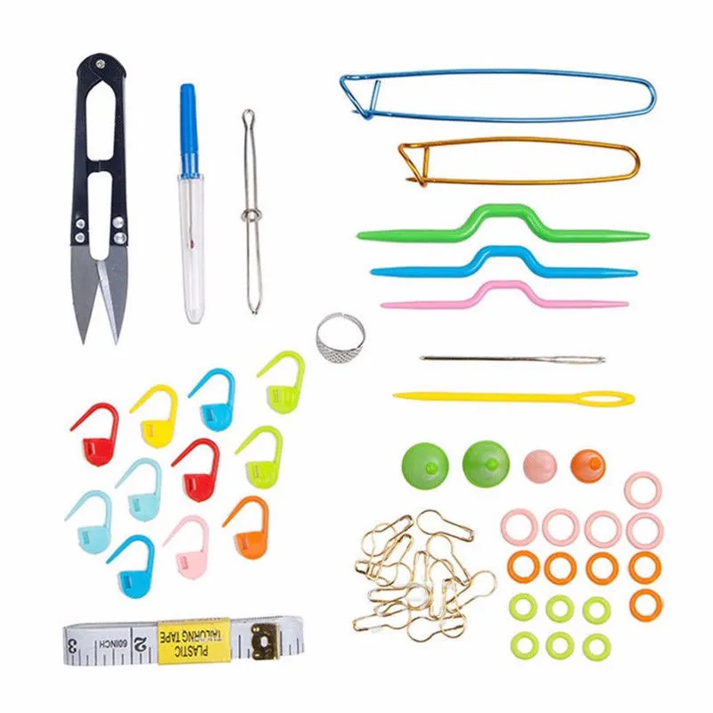 Household Useful Knitting Tools Set Weaving Crochet Needle Hook Accessories