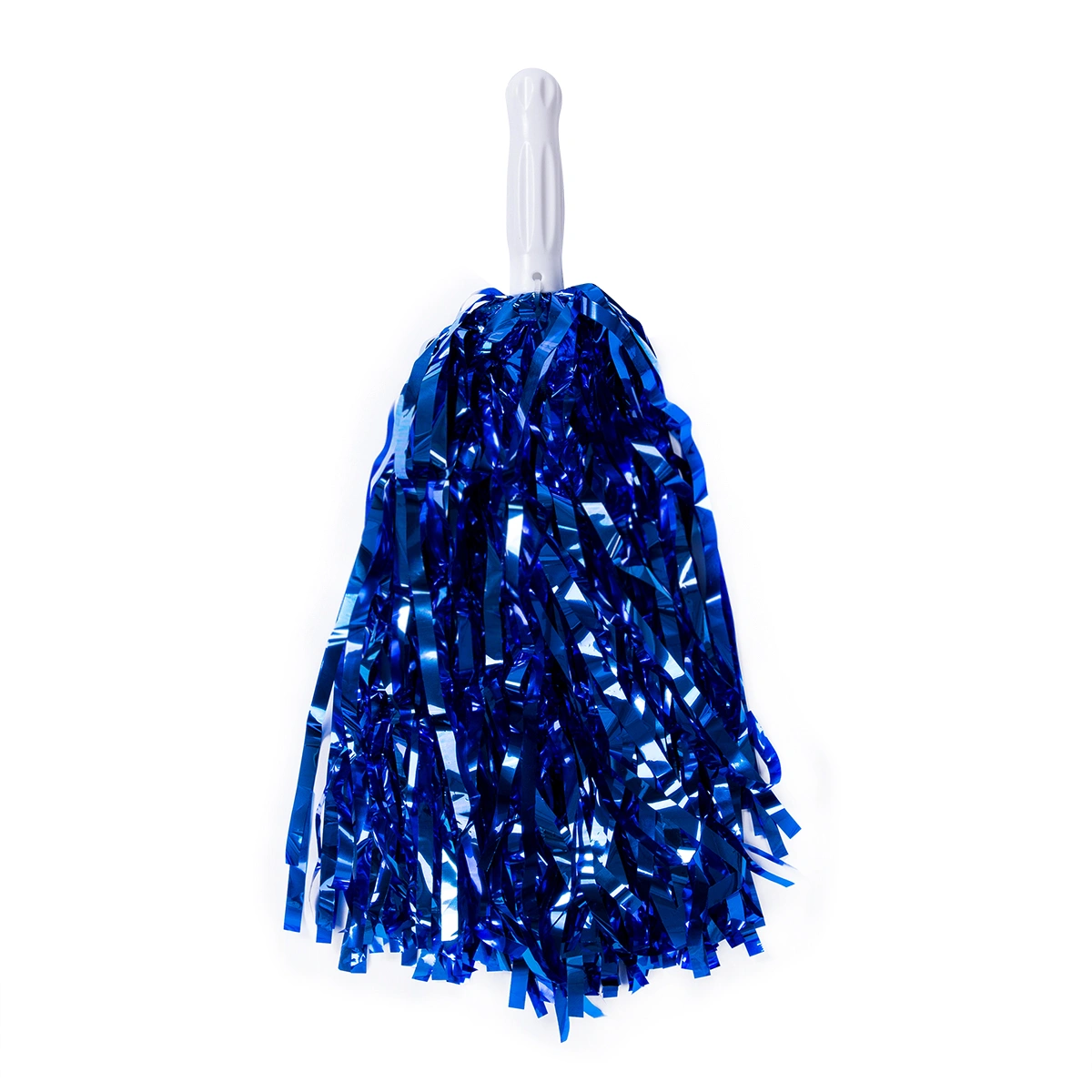Cheerleader Pom Poms with Holes Metallic Streamer Cheerleader Pom Poms