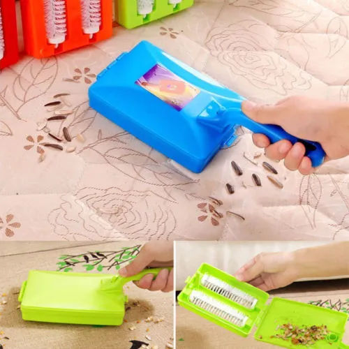 Carpet Hand Held Brush, Double Brush Heads Table Sweeper, Dirt Cleaner