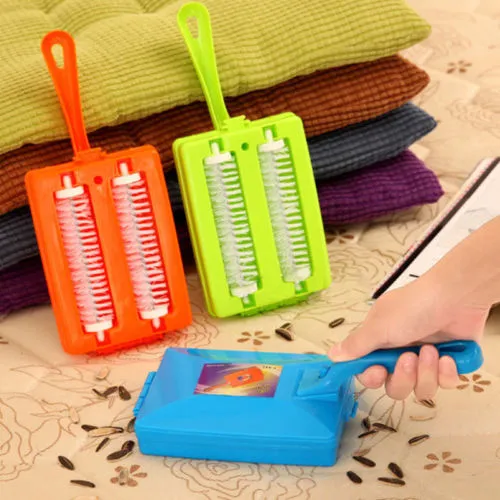 Carpet Hand Held Brush, Double Brush Heads Table Sweeper, Dirt Cleaner