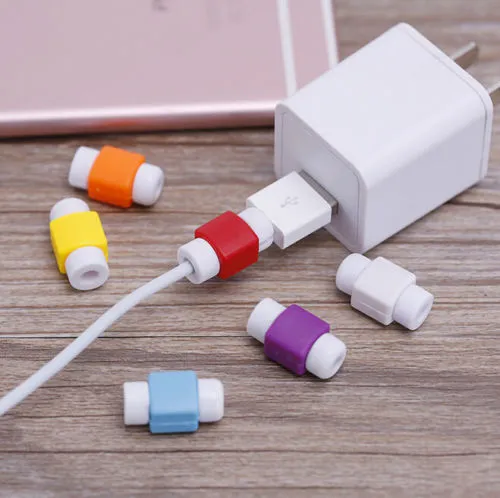 Headphone Cable Protection Cover Candy Color USB Charging Cable Protector