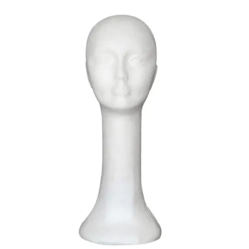 Long Neck Foam Head Model Female Statue Mannequin Wig Stand Model