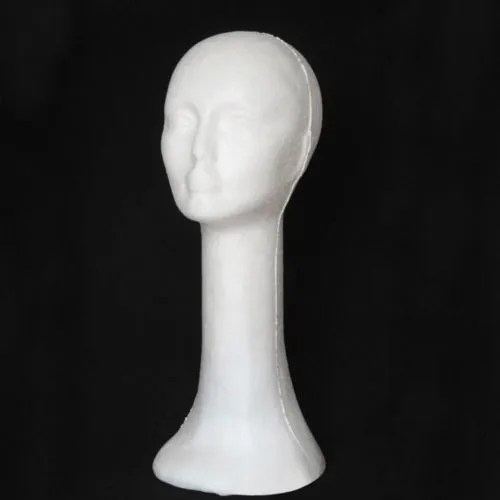Long Neck Foam Head Model Female Statue Mannequin Wig Stand Model