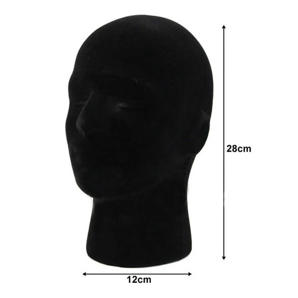 Male Styrofoam Foam Mannequin Head Model Hat Glasses Display Rack