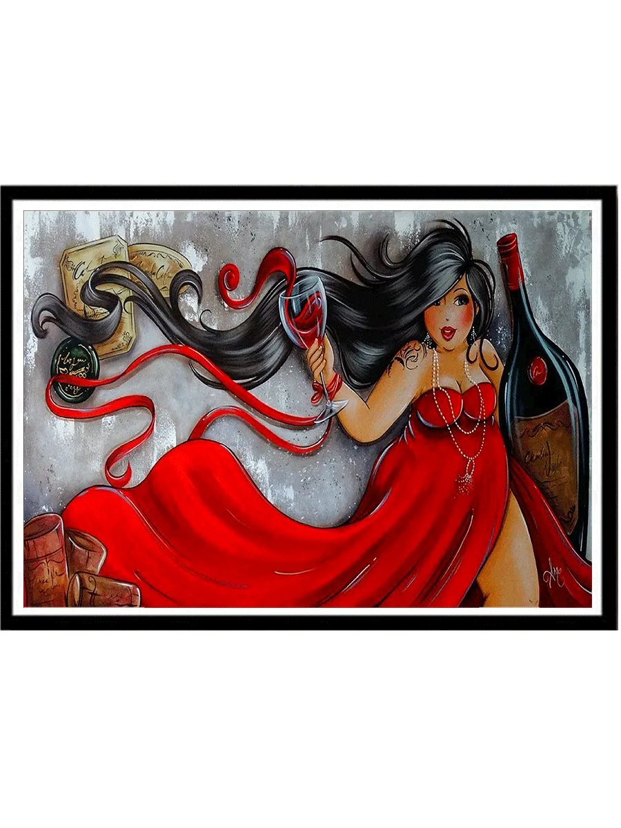 Fashion Beauty 5D Diamond Painting DIY Home Decor Unframed Painting