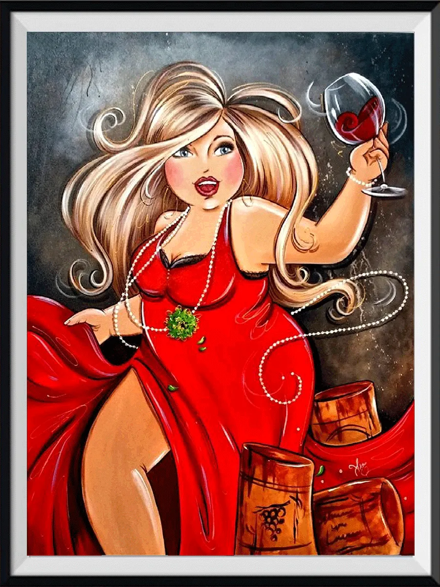 Fashion Beauty 5D Diamond Painting DIY Home Decor Unframed Painting