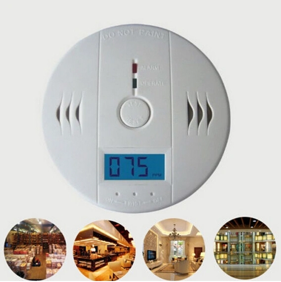 Carbon Monoxide Detector Alarm, Auto-Check LED Light CO Alarm Detector