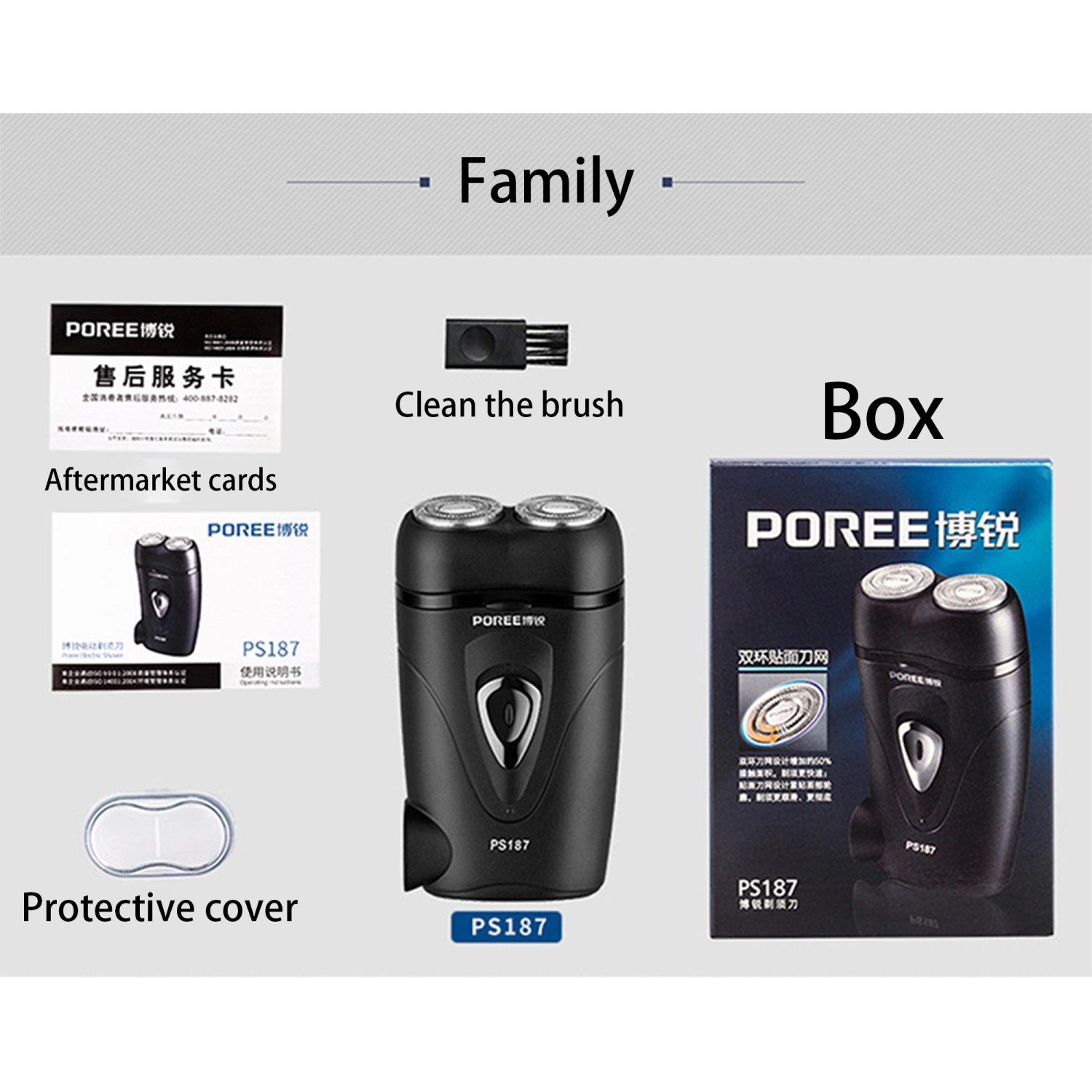 Men's Shaver with Close-Cut Technology and Independent Floating Heads