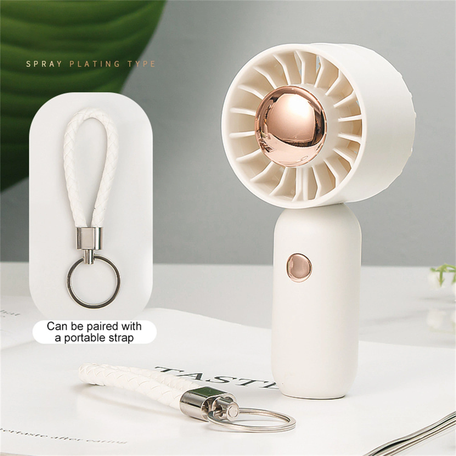 Handheld Fan, 3 Gears Mini Fan Summer Rechargeable Portable Fan