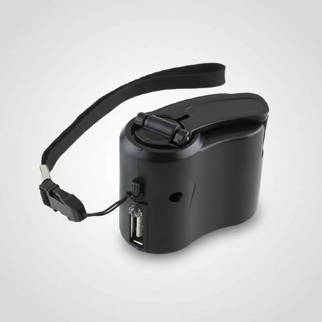 Hand Crank USB Emergency Charger, Portable Manual Outdoor Phone Charger