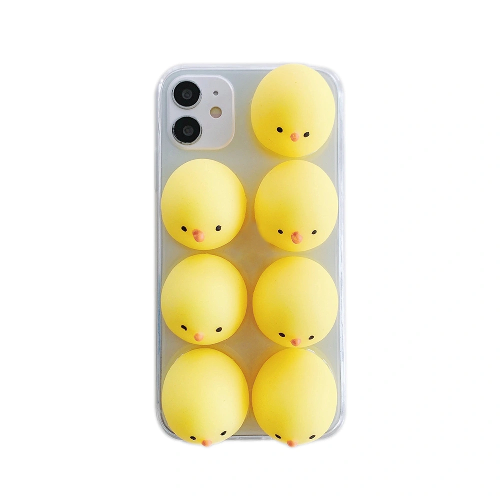 Cartoon Duck Mobile Phone Case, Stress Relief Back Cover for iPhone