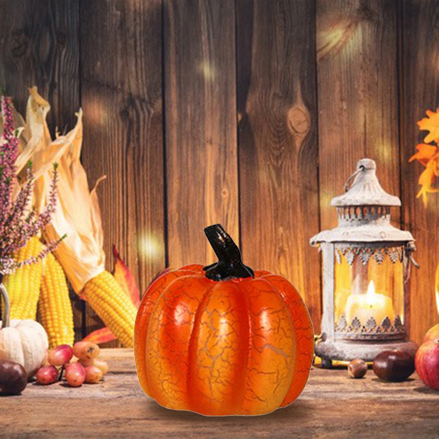 LED Pumpkin Lights, Halloween Pumpkins Battery Operated, Orange
