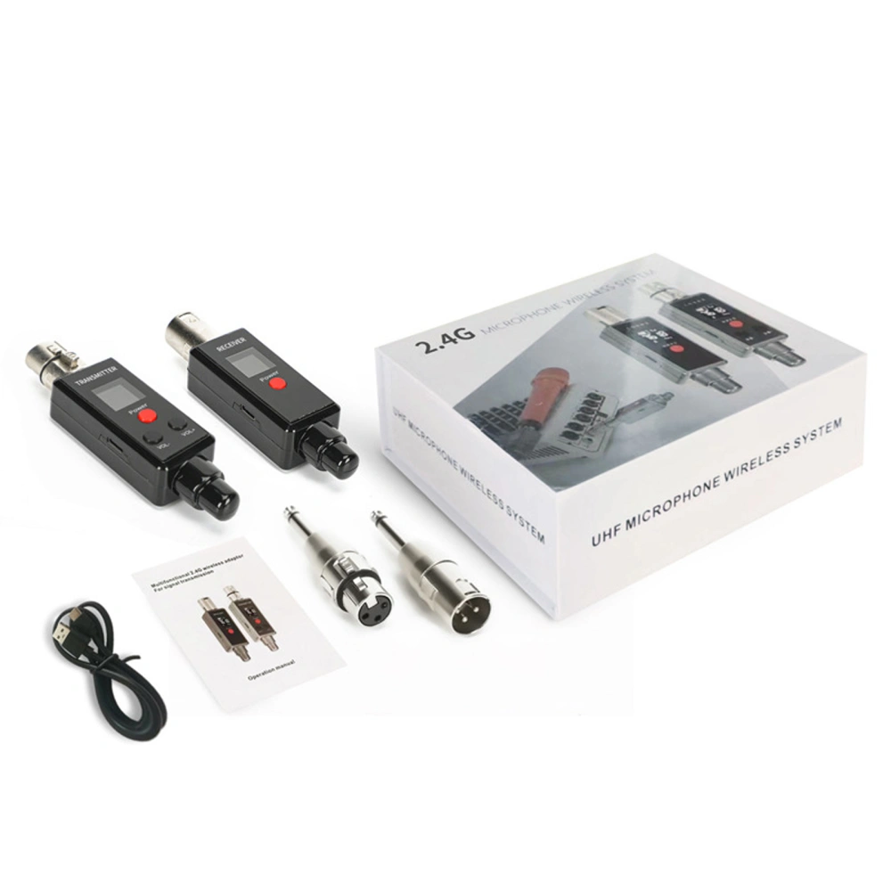 Wireless Microphone System Wireless Audio Transmitter and Receiver 