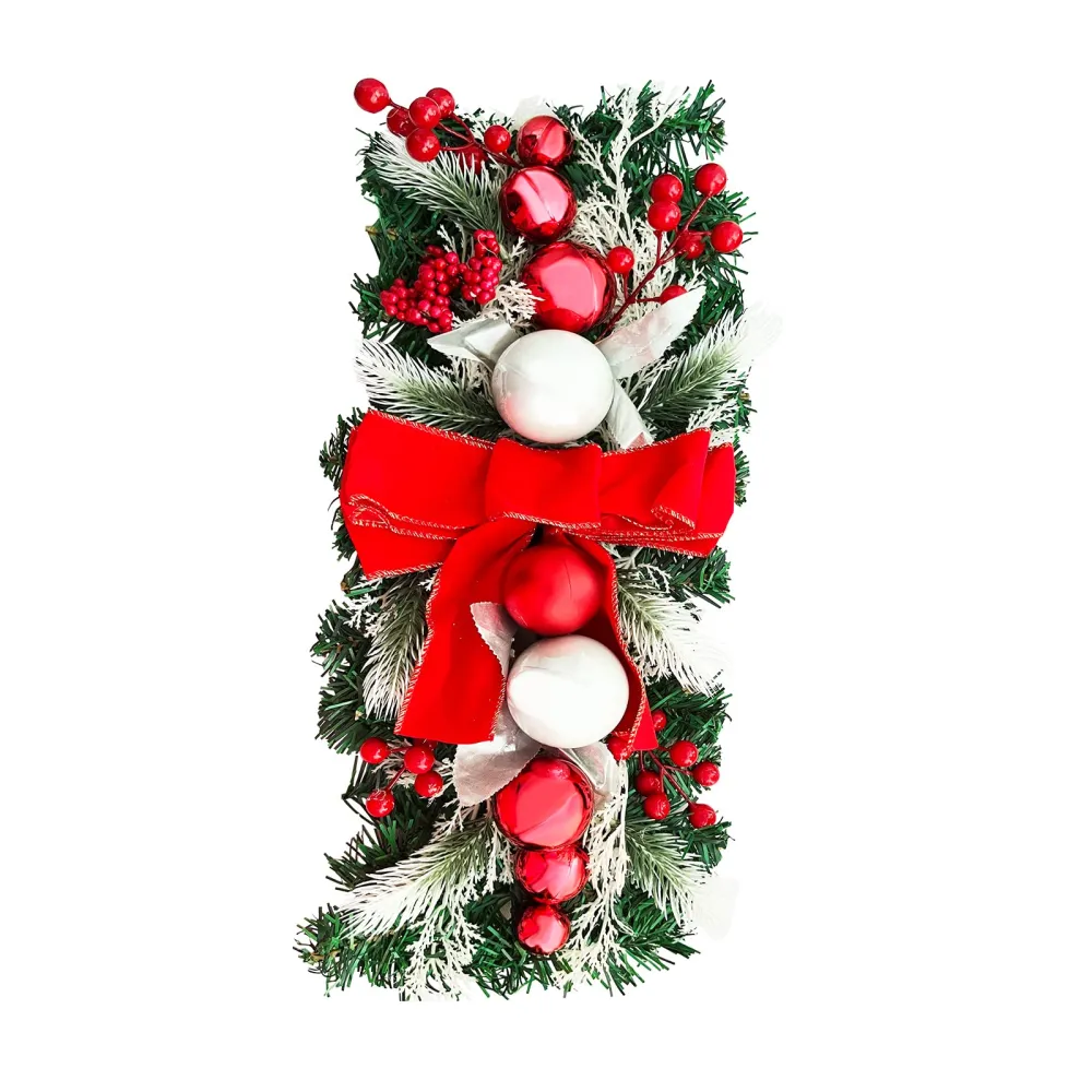 Christmas Swag, Christmas Stairway Swag Trim, Teardrop Swag Wreath