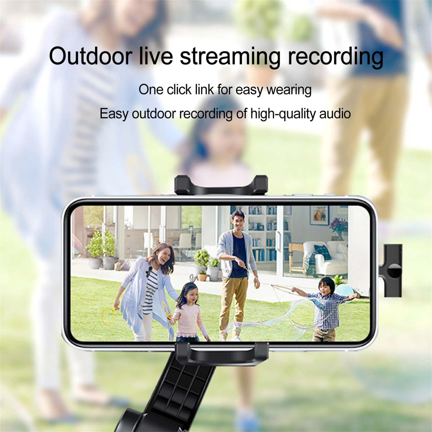 Wireless Microphone with Clip and Rechargeable Type-C Connector