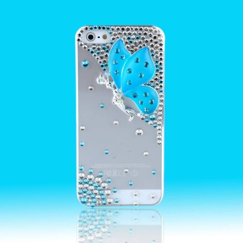 iPhone 5 5s Case, Diamond 3D Butterfly Shockproof Phone Case