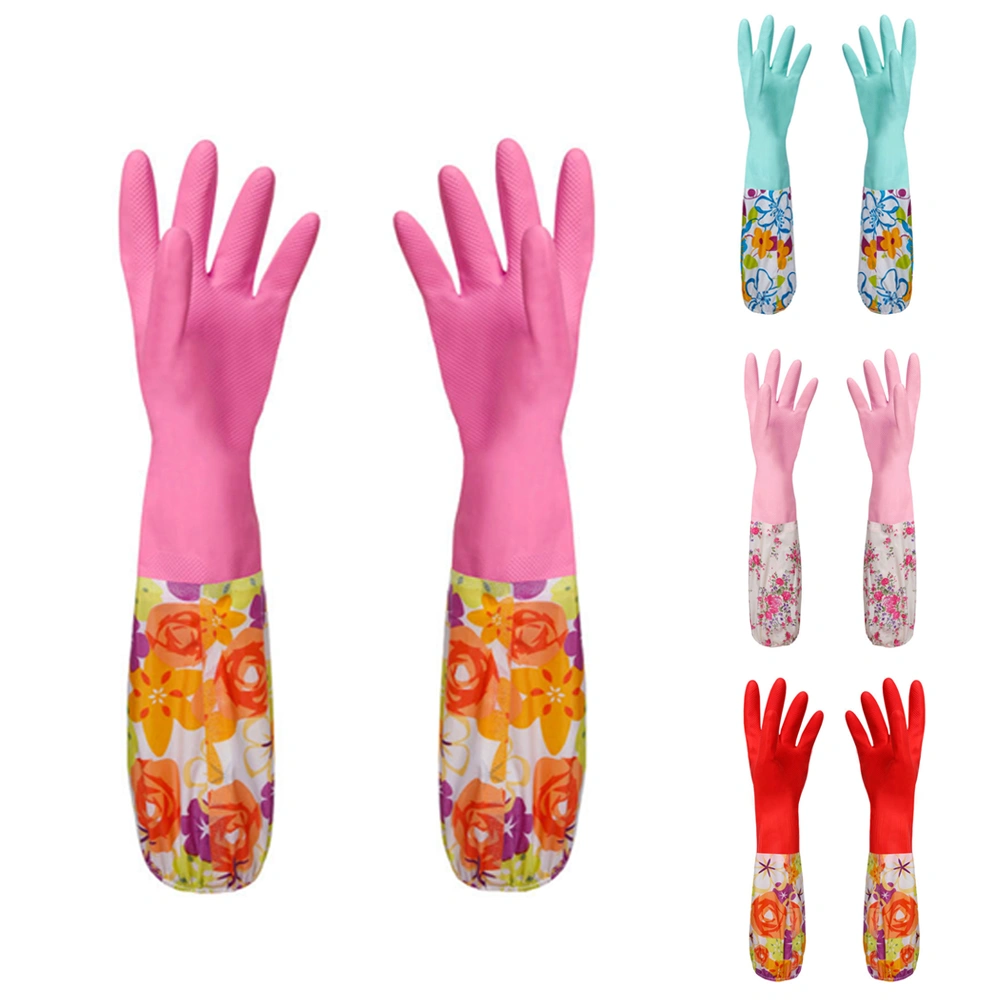 Multiple Purposes Patchwork Gloves, Food Grade Anti Scrubbing Cleaning Gloves