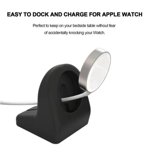 Silicone Watch Charger Dock for Apple Watch, Desk Watch Stand Holder