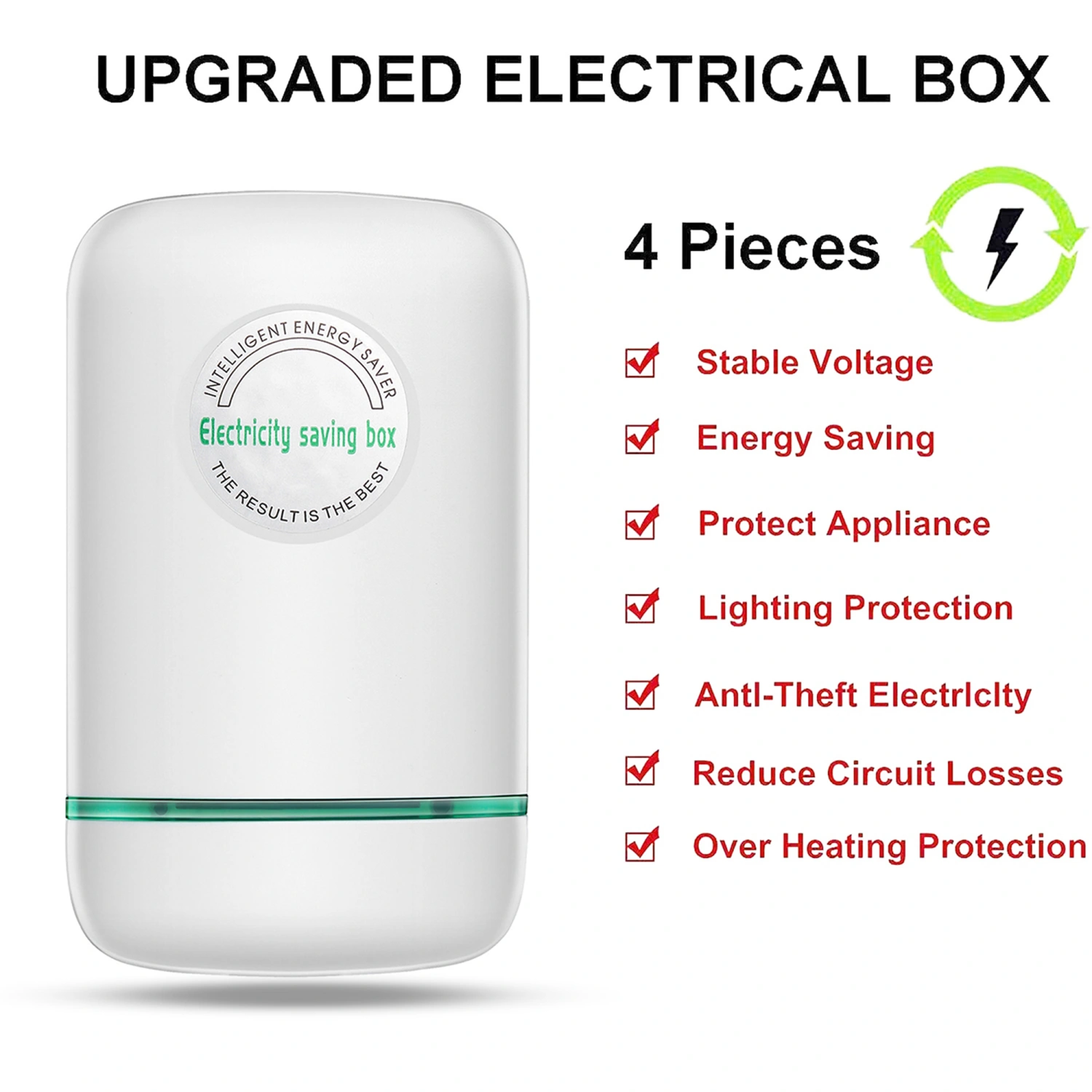 Electricity Saving Box, High Efficiency Household Energy Saver 90-250V