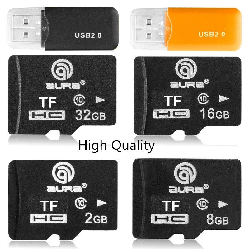 TF Card(2GB/4GB/8GB/16GB/32GB)+SD Transfer Adapter+Card Reader