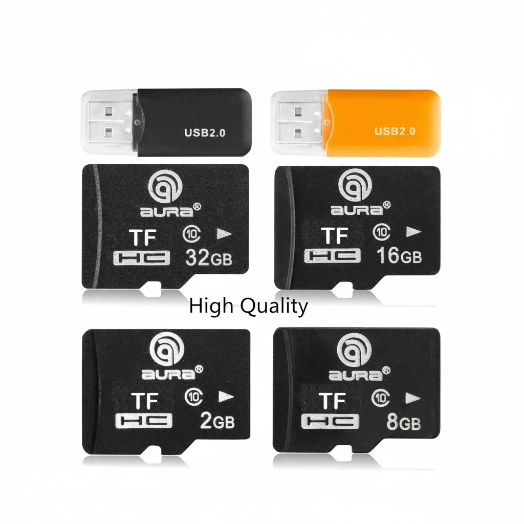 TF Card(2GB/4GB/8GB/16GB/32GB)+SD Transfer Adapter+Card Reader