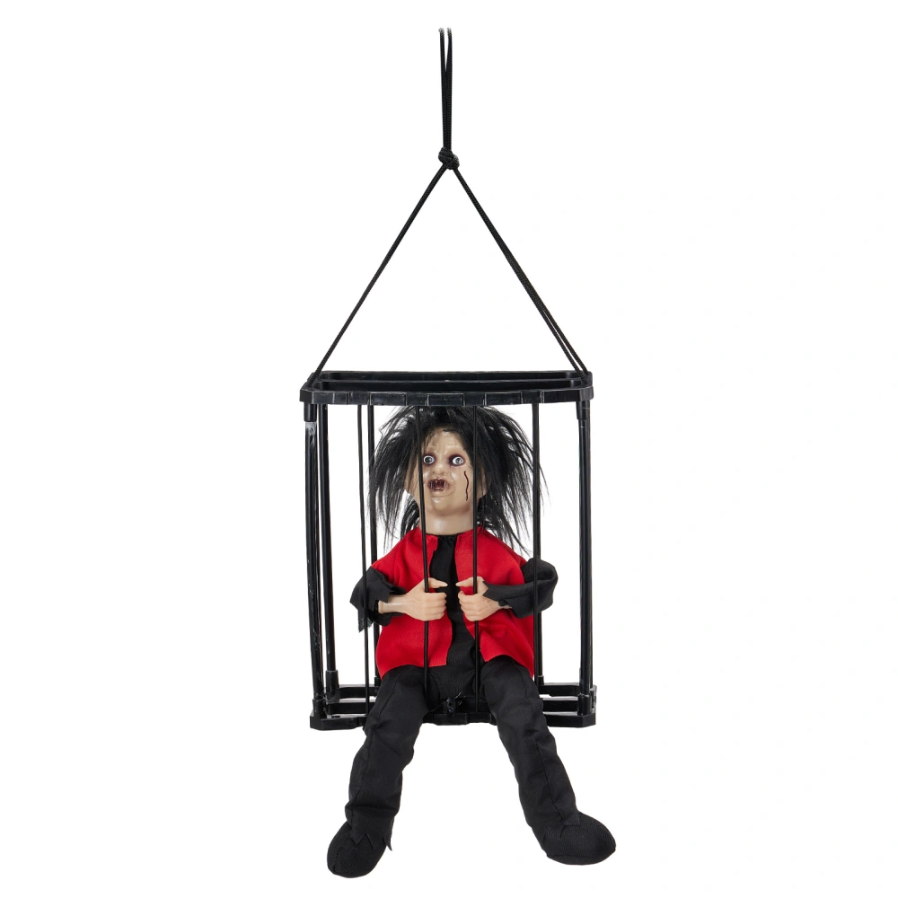 Halloween Skeleton Cage Prisoner, Halloween Prison Cage Ghost