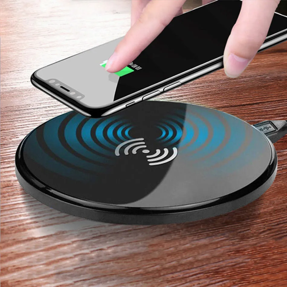 Wireless Charger, QI Fast Charging Pad, Universal Fit Wireless Charger Stand