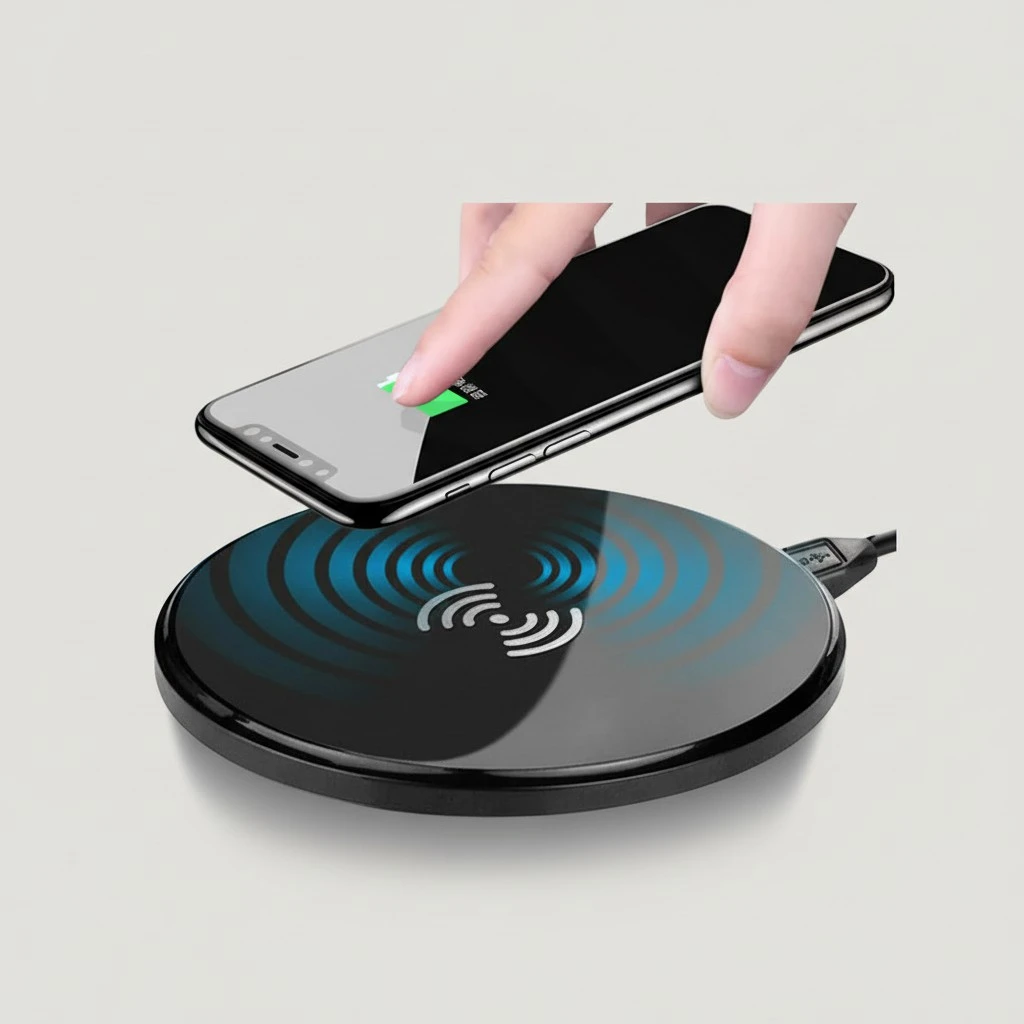 Wireless Charger, QI Fast Charging Pad, Universal Fit Wireless Charger Stand