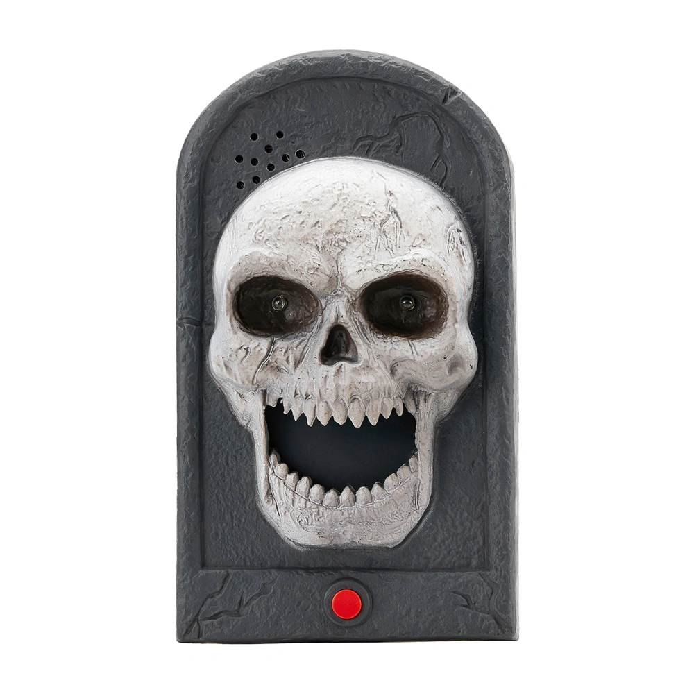 Halloween Doorbell, LED Scary Skull Holiday Decoration Party Favor