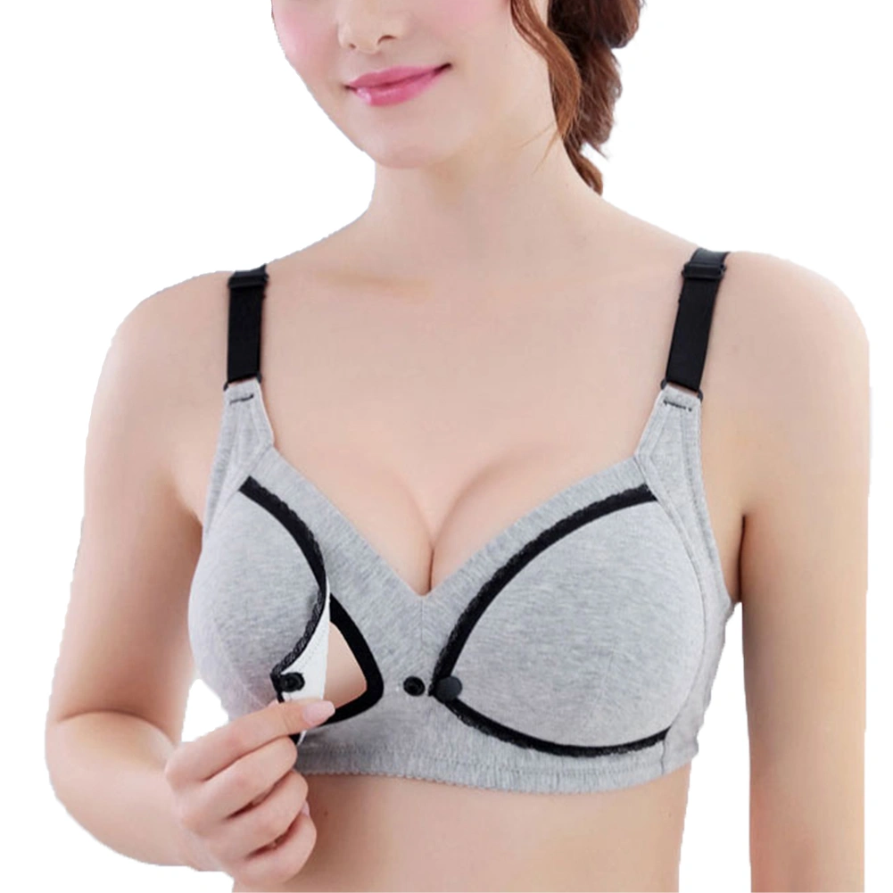 Women Cotton Pregnant Nursing Bra, Soft Nursing Feeding Bustier