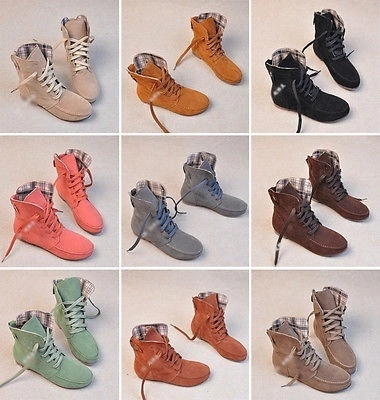 Women's Ankle Boots, Fashion Matte Surface Tie-Up Casual Shoes