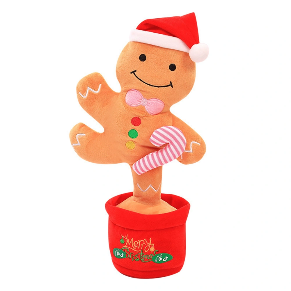 Dancing Christmas Plush Toy with LED Light, Singing, Recording