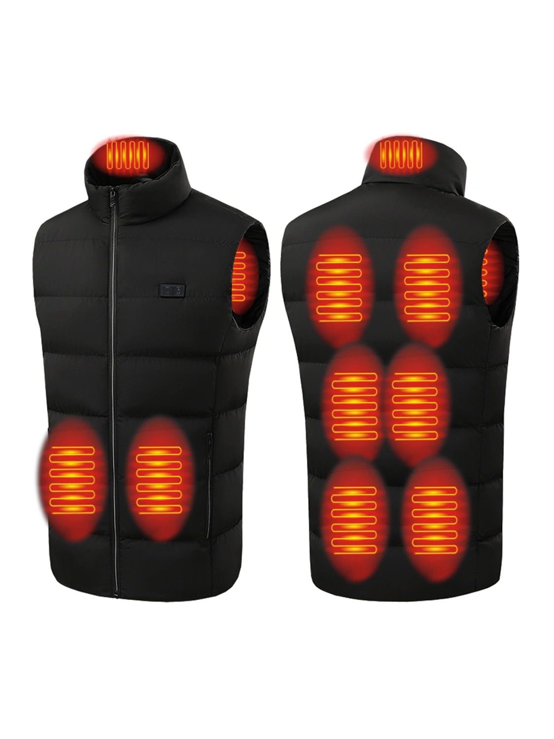 Men Heated Vest Electric Adjustable Temperature Control Thermal Jacket