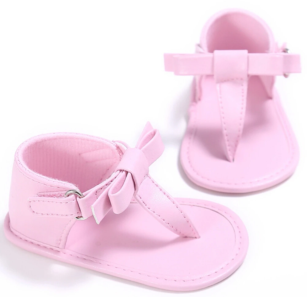 Baby Kids Summer Slippers Shoes, Bowknot Flip Flops Solid Color Sandals