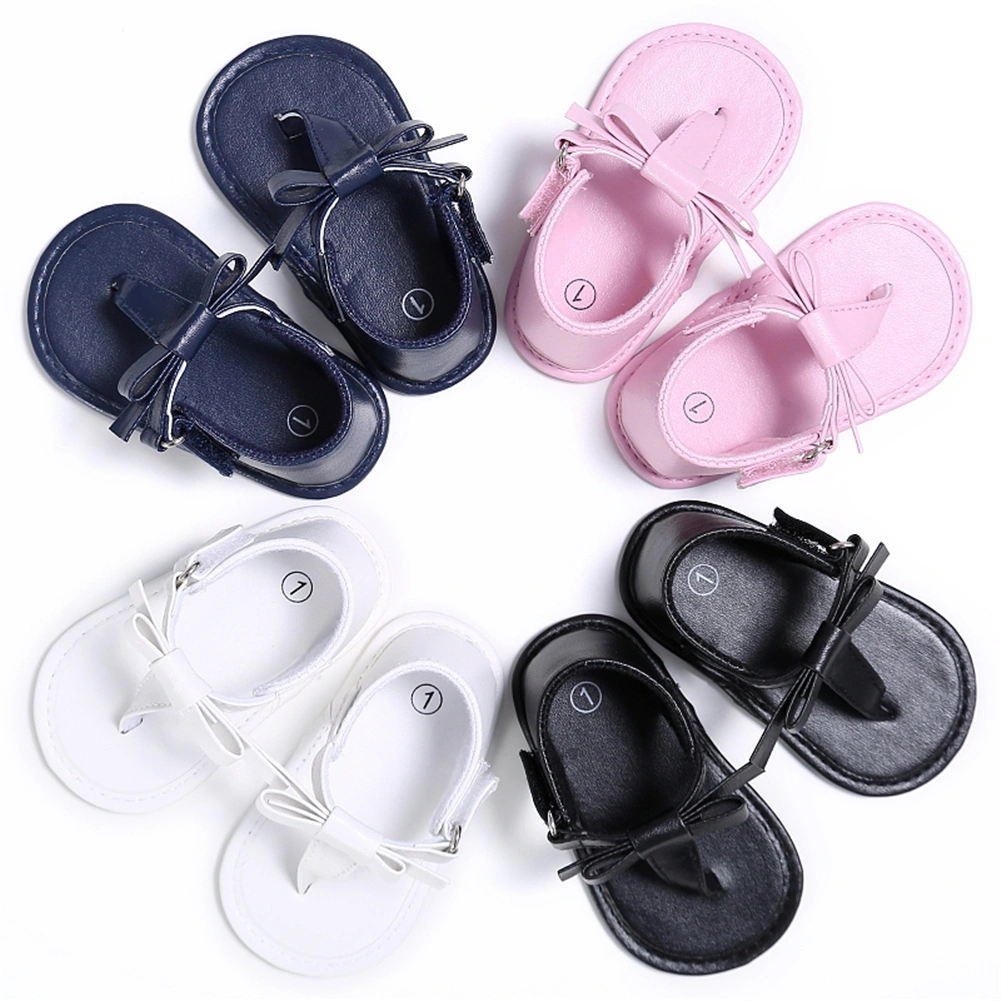 Baby Kids Summer Slippers Shoes, Bowknot Flip Flops Solid Color Sandals