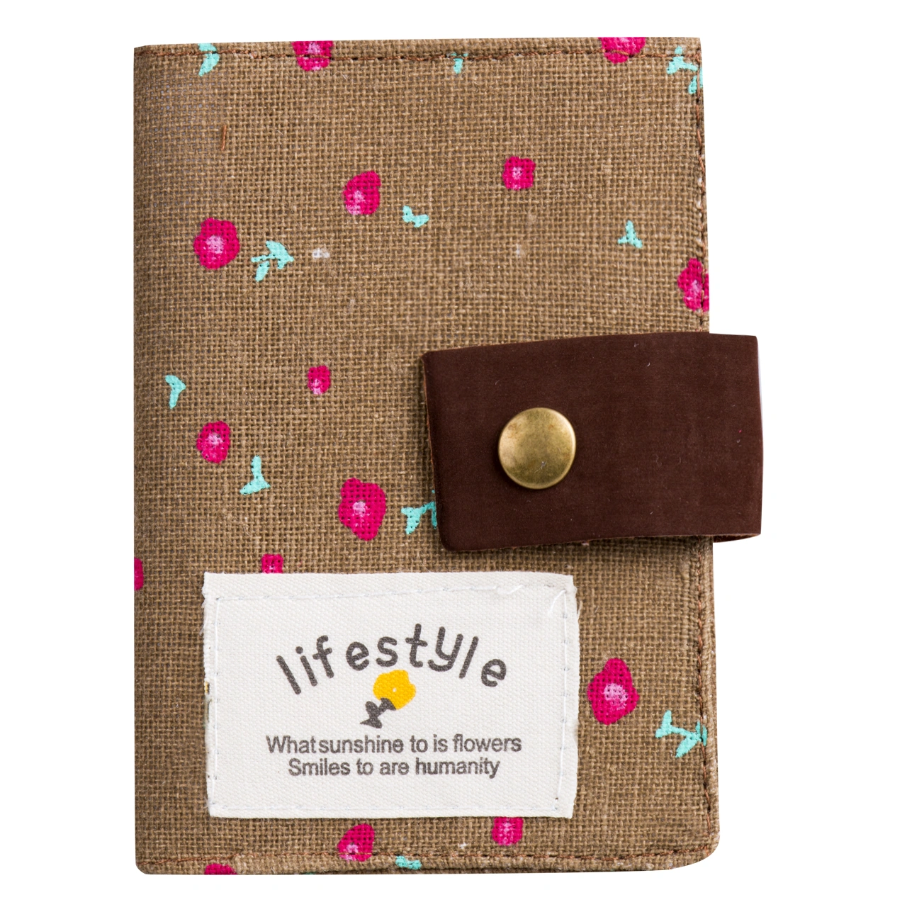 Women Casual Wallet Purse, Retro Florals Print Multi-card Slot Card Holder
