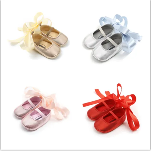 Baby Girl Bowknot Shoes, Non-slip Sole Shoes, First Walkers Shoes