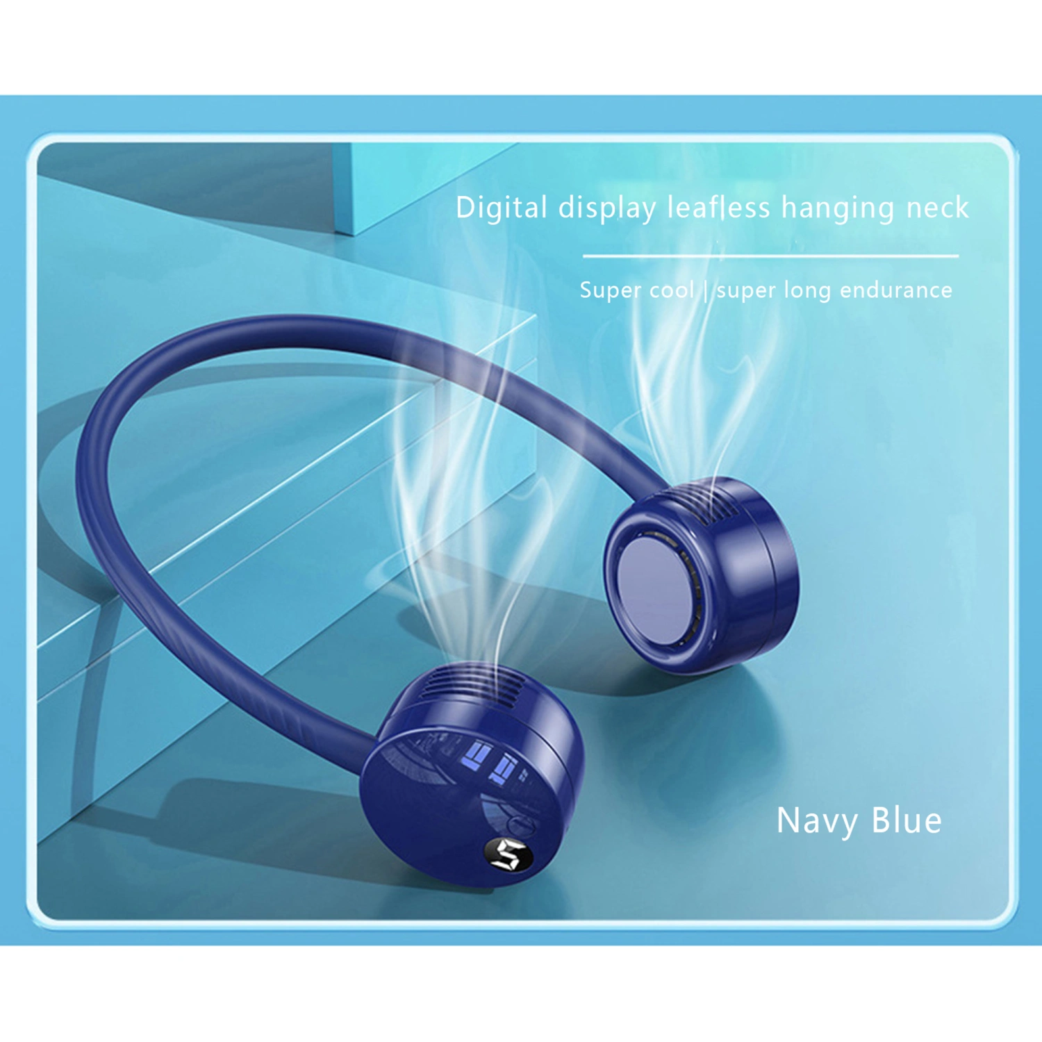Portable Hanging Neck Fan with 5 Modes, Hands-free Bladeless Neck Fan