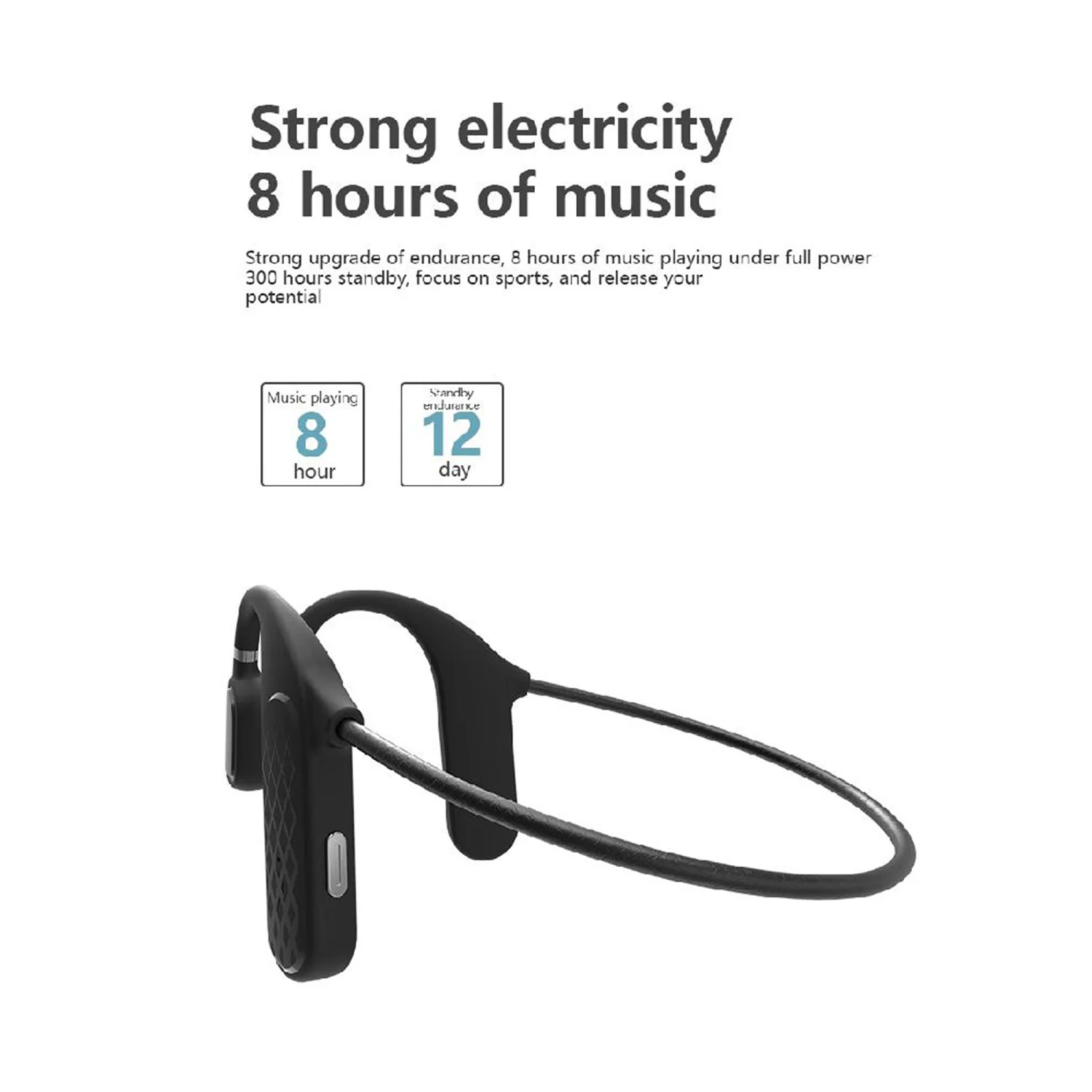 Open-Ear Bluetooth 5.0 Wireless Earphones for Cycling Running Driving Gym