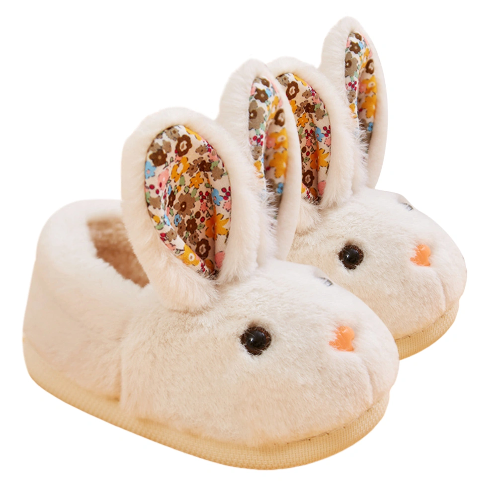 Boys Girls Warm Slippers Toddler Cute Cartoon Rabbit Animals Slippers