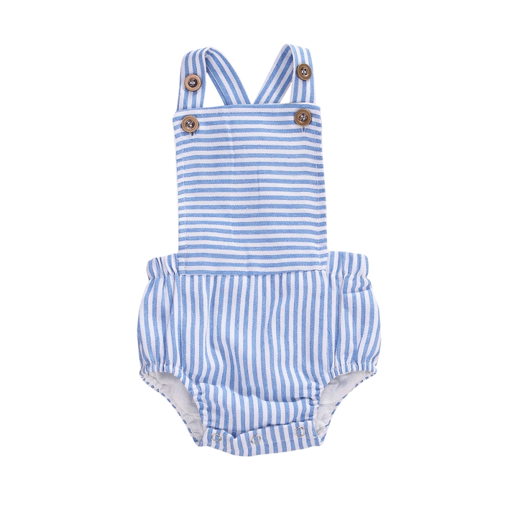 Girls Boys Sleeveless Summer Romper, One-piece Stripe Halter Clothes