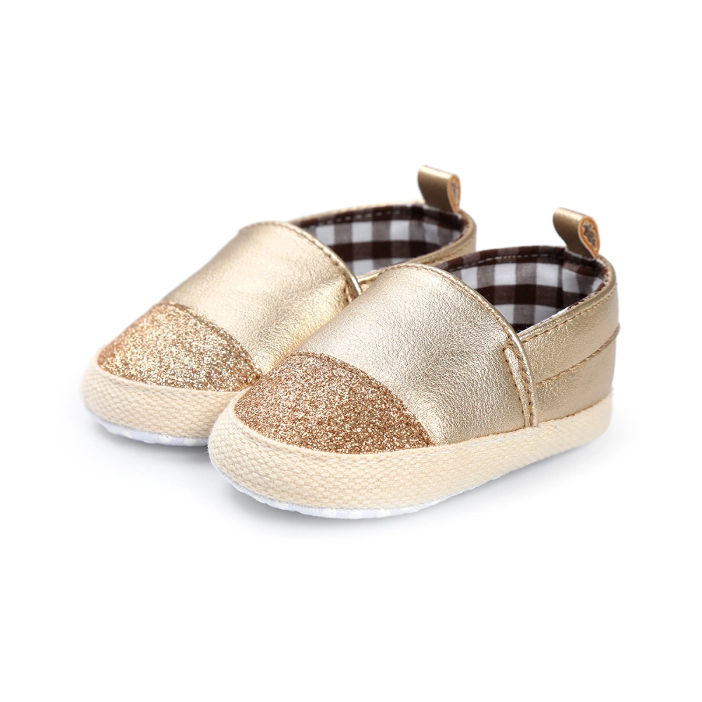 Baby Boys Girls Leather First Walker Shoes Patchwork Pre-Walker Shoes