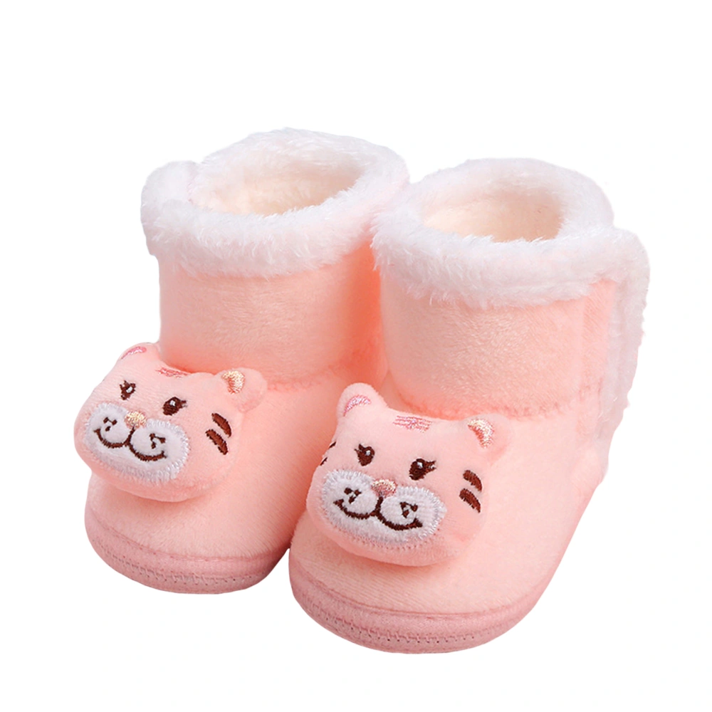 Baby Boy Girl Cartoon Tiger Doll Velvet Boots Winter Children Shoes