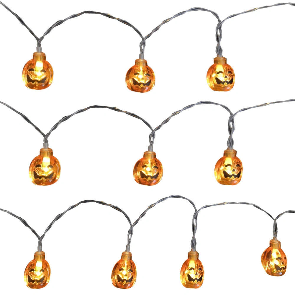 Halloween Pumpkin String Light, Battery Powered LED Lamp Decor