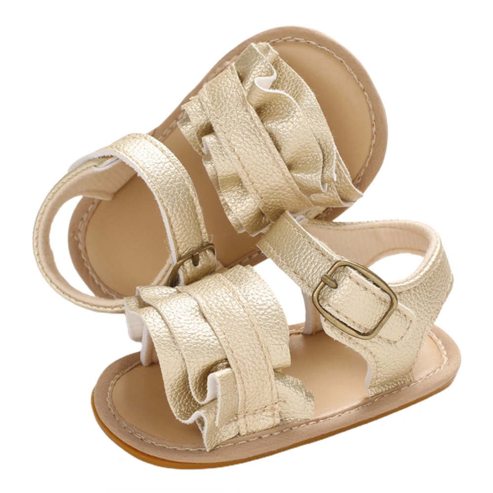 Summer Prewalker Baby Sandals, Newborn Ruffled Soft Sole Non-Slip Shoes